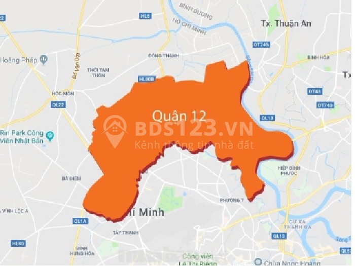 Bán kho xưởng đất lớn nhỏ tại Quận 12, lân cận