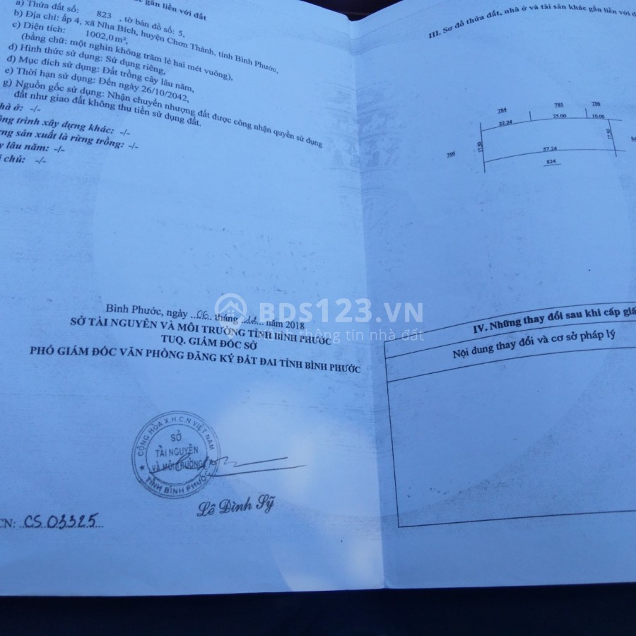 Đất nền giá rẻ kcn Becamex 1000m2, sổ hồng riêng