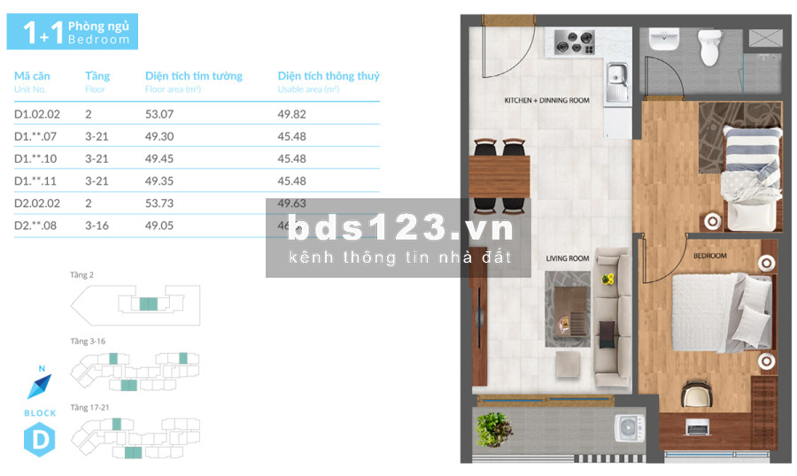 Cần bán gấp căn 1PN safira khang điền hướng ban công tây bắc diện tích : 49.05m2 giá bán 2.15 tỷ bao thuế phí liên hệ ngay 0908133217 ( Trí Trần )