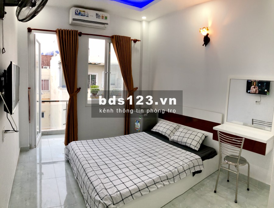 Phòng mới, full nội thất, an ninh. Gần sân bay, CV Gia Định