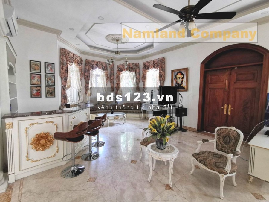 Villa HOT hồ bơi sân vườn cho thuê 515m2 5PN Trần Não - Bình An