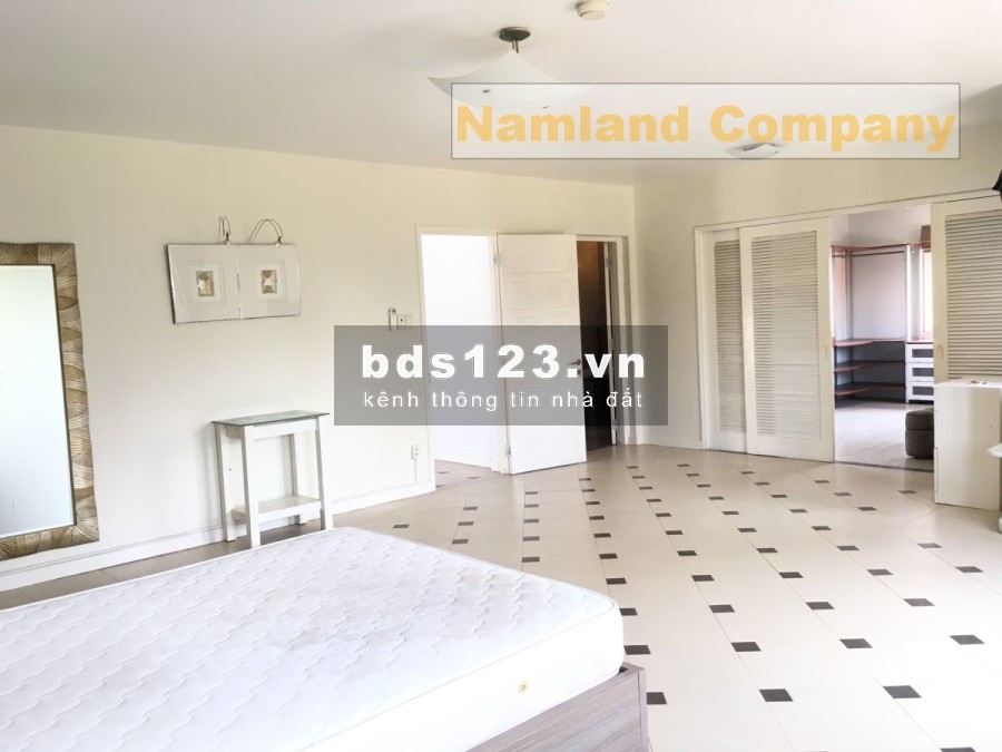 Villa HOT hồ bơi sân vườn cho thuê 515m2 5PN Trần Não - Bình An