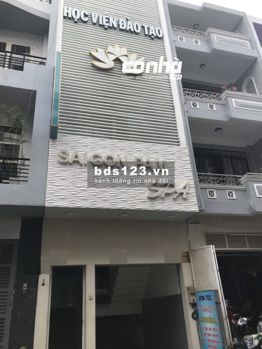 Cho thuê nhà mặt tiền đường Hoa Lan, phường 2, Quận Phú Nhuận. DT: 4x25m, hầm 3 lầu_ có nhà
