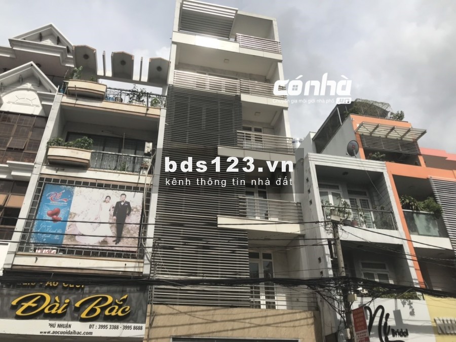 Nhà mặt tiền đường Hồ Văn Huê, phường 9, Phú Nhuận. DT : 6x13m, 5 lầu _ có nhà
