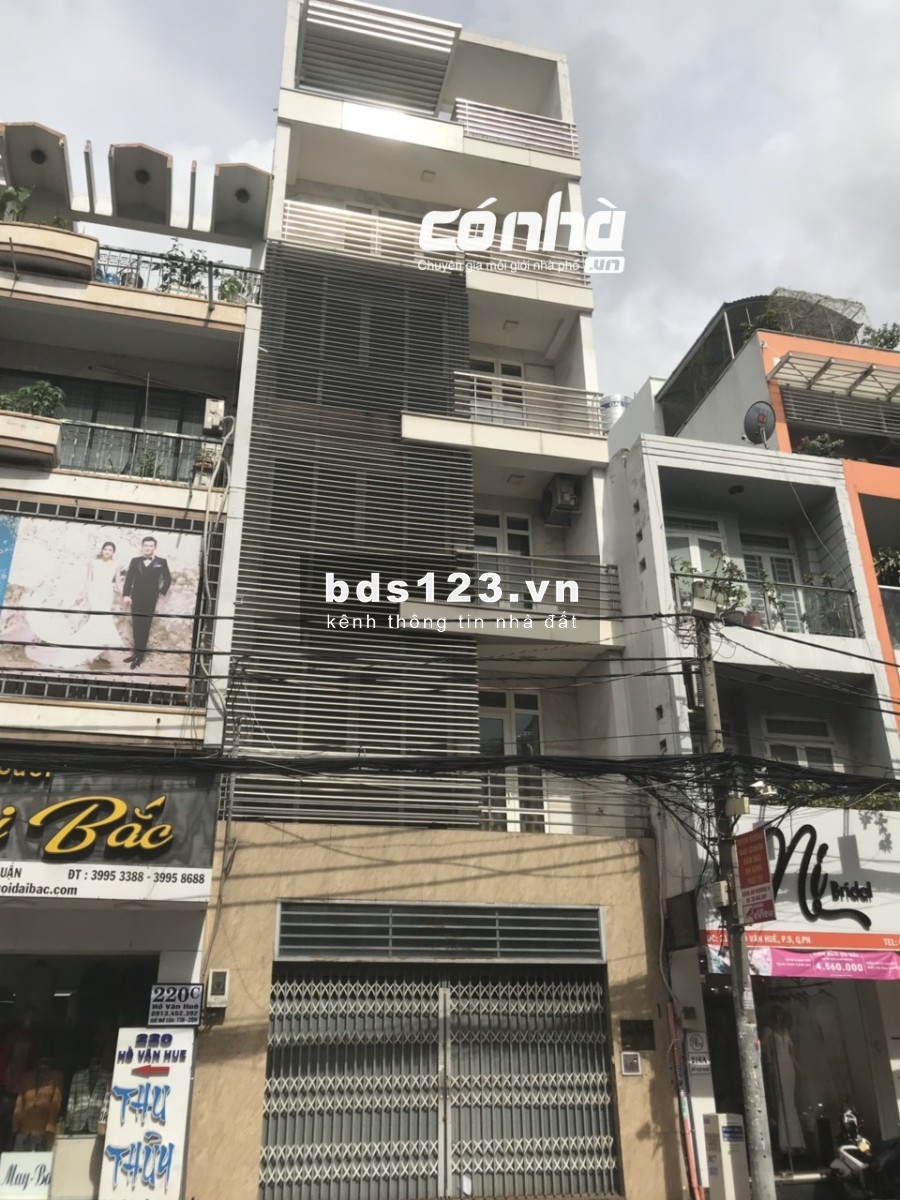 Nhà mặt tiền đường Hồ Văn Huê, phường 9, Phú Nhuận. DT : 6x13m, 5 lầu _ có nhà