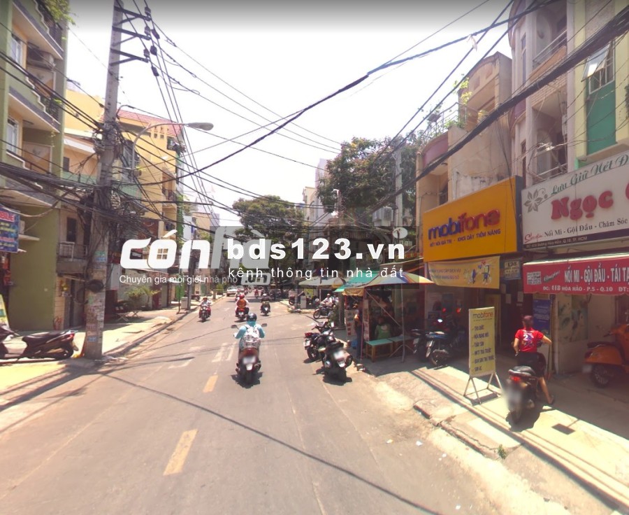 Nhà thuê quận 10. Mặt tiền đường HÒA HẢO, 7X9M, LỬNG 2 LẦU _ Có Nhà
