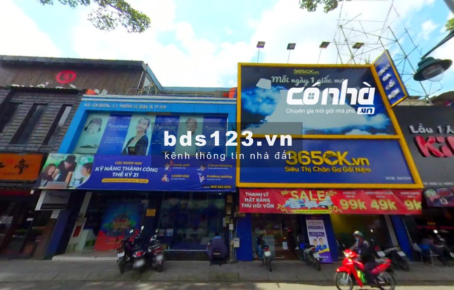 Nhà mặt tiền đường 3 tháng 2, phường 12, quận 10. DT 8x18m tiện phát triển nhiều chuỗi thương hiệu _ CÓ NHÀ