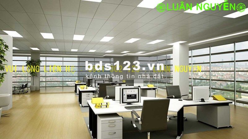 Cho thuê tòa nhà văn phòng Lương Định Của 689m2 Hầm 5 sàn trống suốt