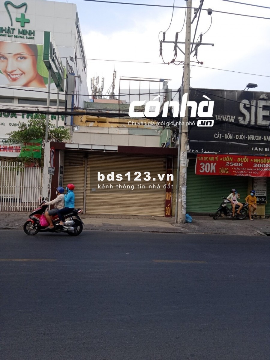 Cho thuê nhà mặt tiền đường Âu Cơ, phường 10, Tân Bình. DT 7x25m _ CÓ NHÀ