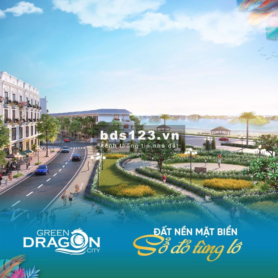 Chi tiết: Green Dragon City Bán 2 lô mặt Đông Nam, đường lớn, 2 mặt giáp công viên giá thấp nhất thị trường