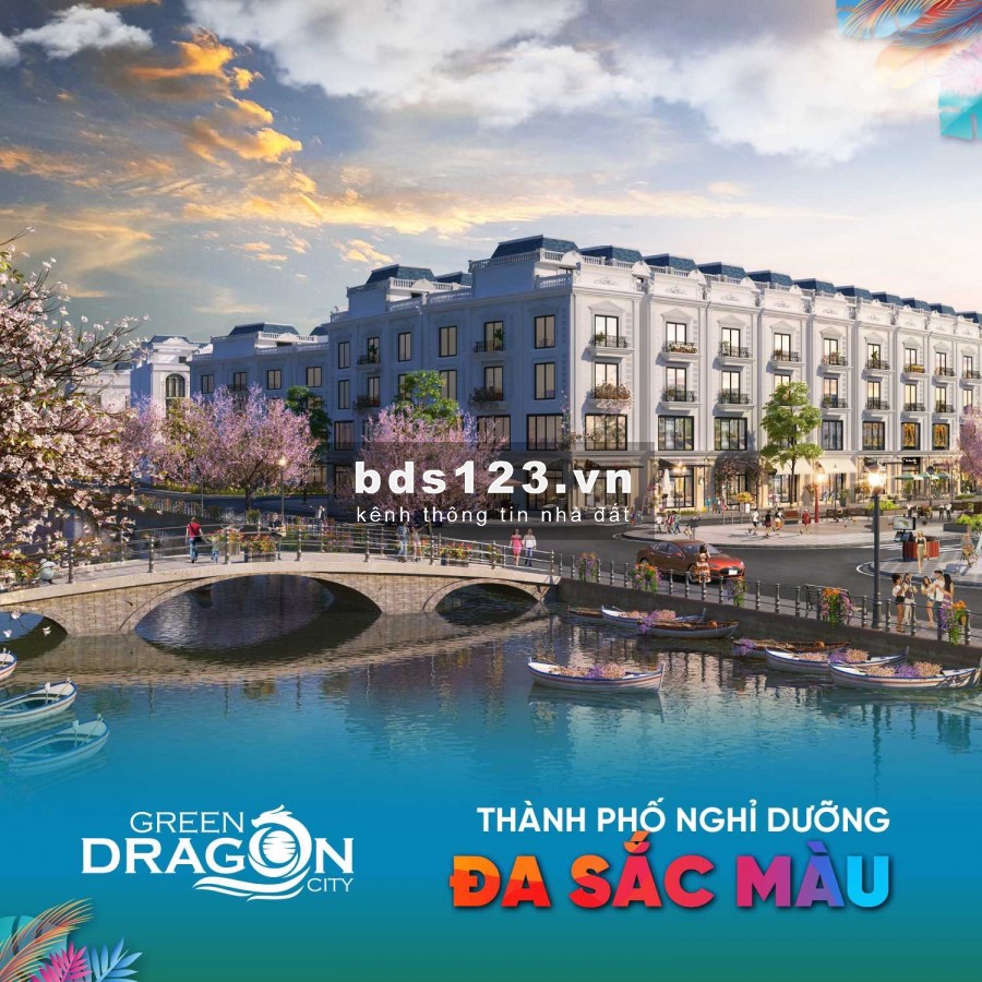 Chi tiết: Green Dragon City Bán 2 lô mặt Đông Nam, đường lớn, 2 mặt giáp công viên giá thấp nhất thị trường