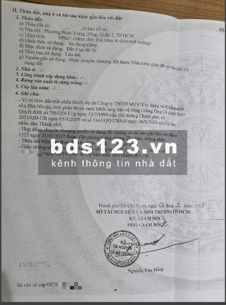 Bán đất Bình Trưng Đông view sông cực đẹp