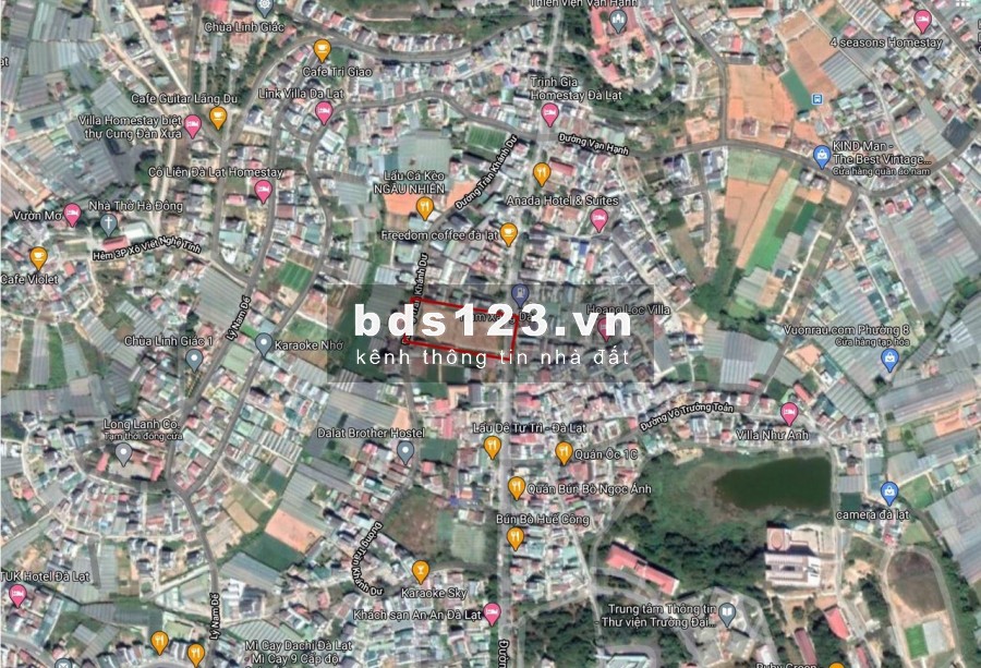 [ĐẤT VÀNG TRUNG TÂM ĐÀ LẠT] 3000m2 mặt tiền trung tâm đà lạt MDXD 5 tầng.Giá 62tr/m2