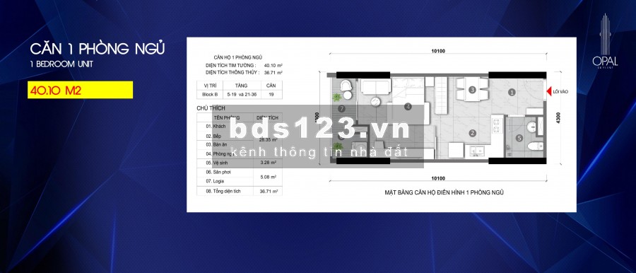Bán Căn Hộ Opal Skyline Trung Tâm Hành Chính TP Thuận An, Bình Dương Giá Chỉ Từ 1.180 Tỷ/Căn