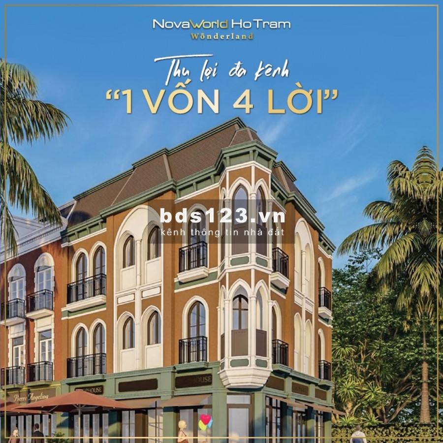 Bán shophouse, mini hotel và villa mặt biển kế cạnh melia hồ tràm giá từ 5,8 tỷ/căn, tt 1%/tháng. Lh 0912357447