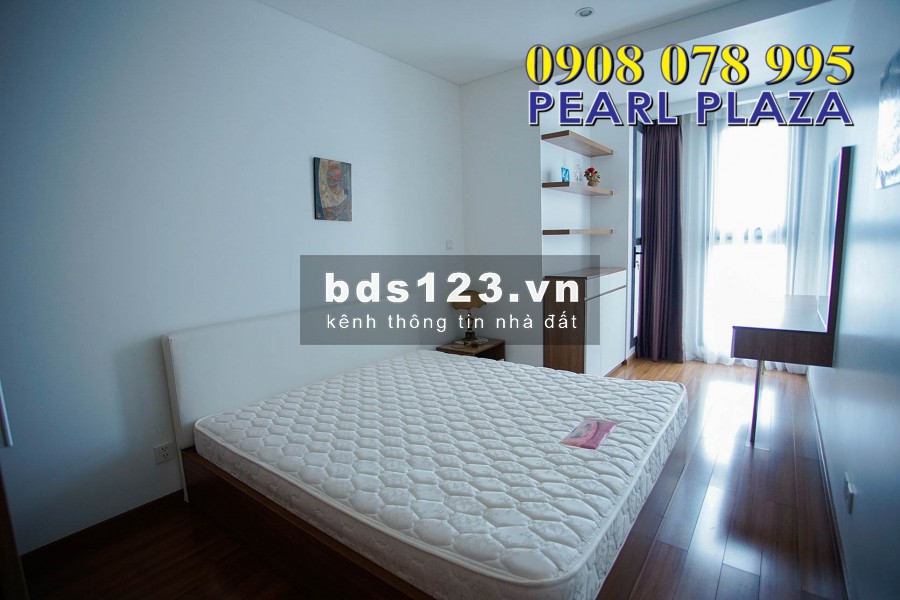 Pearl Plaza_Cho thuê gấp căn hộ 1pn_56m2 Chỉ 16 triệu, đủ nội thất. Hotline Pkd 0908 078 995 Xem Nhà Ngay