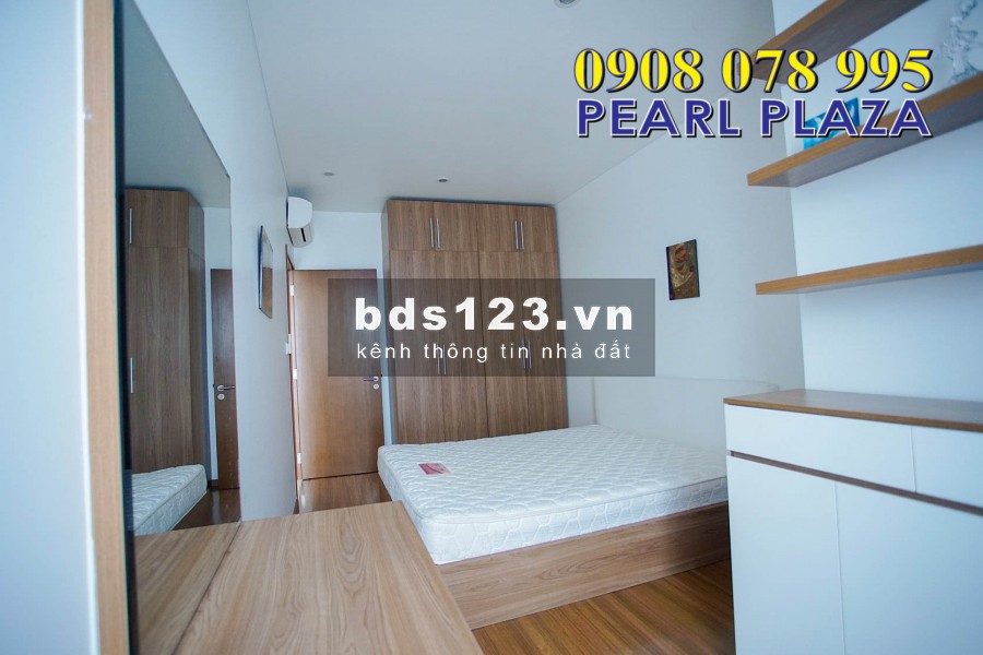 Pearl Plaza_Cho thuê gấp căn hộ 1pn_56m2 Chỉ 16 triệu, đủ nội thất. Hotline Pkd 0908 078 995 Xem Nhà Ngay