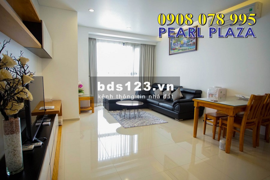 Pearl Plaza_Cho thuê gấp căn hộ 1pn_56m2 Chỉ 16 triệu, đủ nội thất. Hotline Pkd 0908 078 995 Xem Nhà Ngay