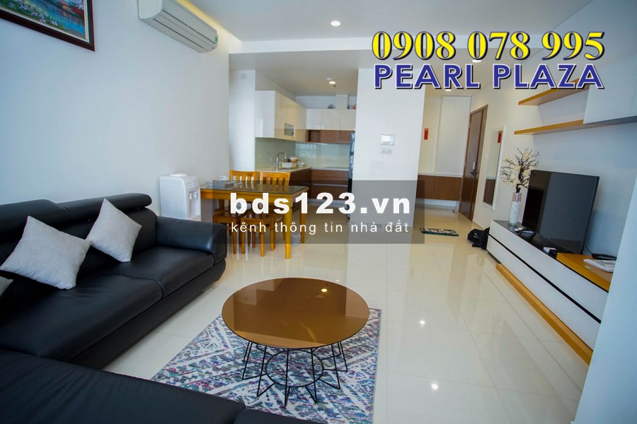 Pearl Plaza_Cho thuê gấp căn hộ 1pn_56m2 Chỉ 16 triệu, đủ nội thất. Hotline Pkd 0908 078 995 Xem Nhà Ngay