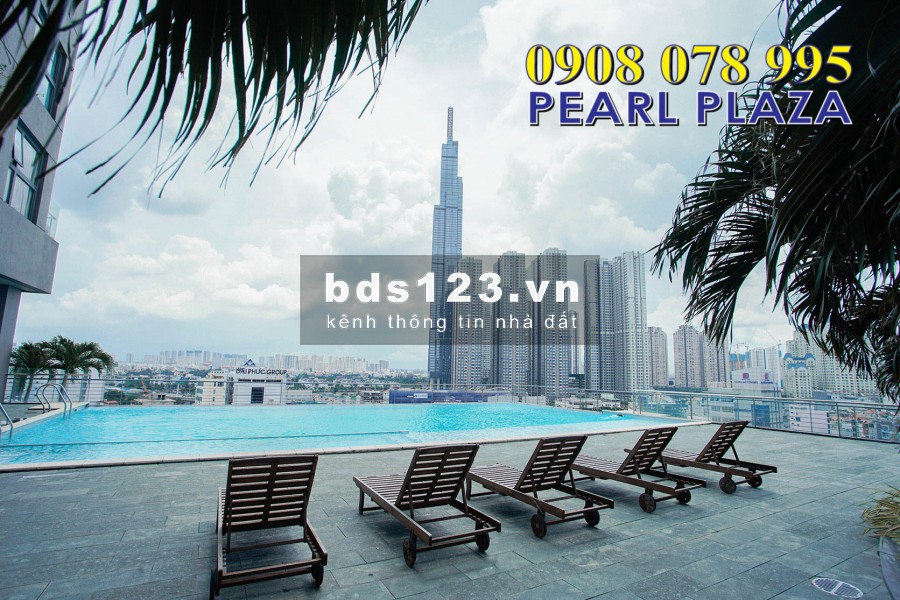 Pearl Plaza_Cho thuê gấp căn hộ 1pn_56m2 Chỉ 16 triệu, đủ nội thất. Hotline Pkd 0908 078 995 Xem Nhà Ngay