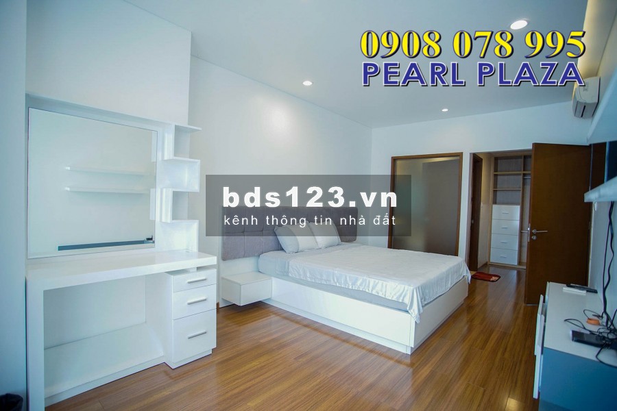 Pearl Plaza_Cho thuê gấp căn hộ 1pn_56m2 Chỉ 16 triệu, đủ nội thất. Hotline Pkd 0908 078 995 Xem Nhà Ngay