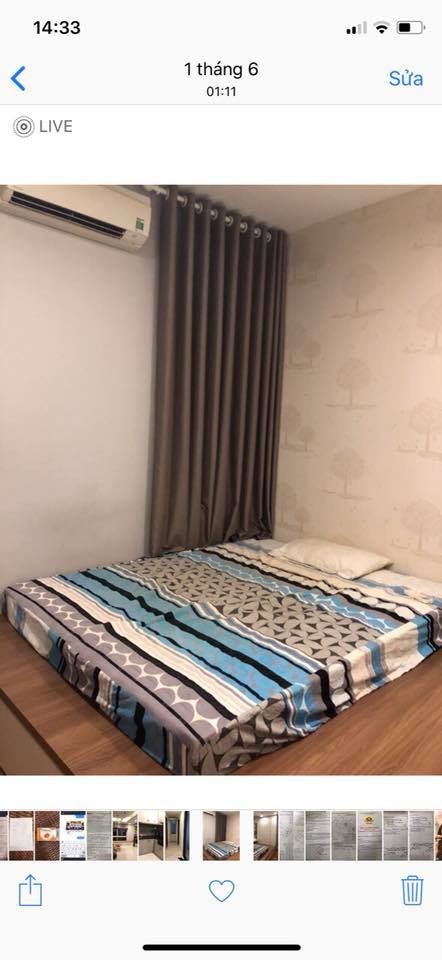 Cho thuê căn hộ 2PN-2WC full nội thất cao cấp chung cư Central Plaza-91 Phạm Văn Hai quận Tân BÌnh giá chỉ 13tr/th