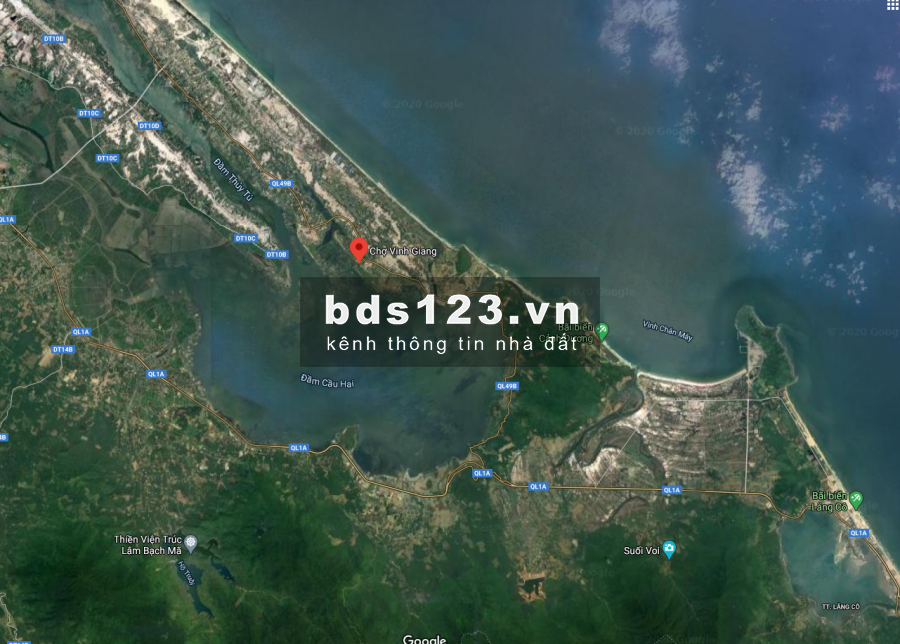 Bán đất KDC Tam bảo, Vinh Giang, Phú Lộc, Huế: Diện tích: 250m2 (10x25). Giá 415 triệu