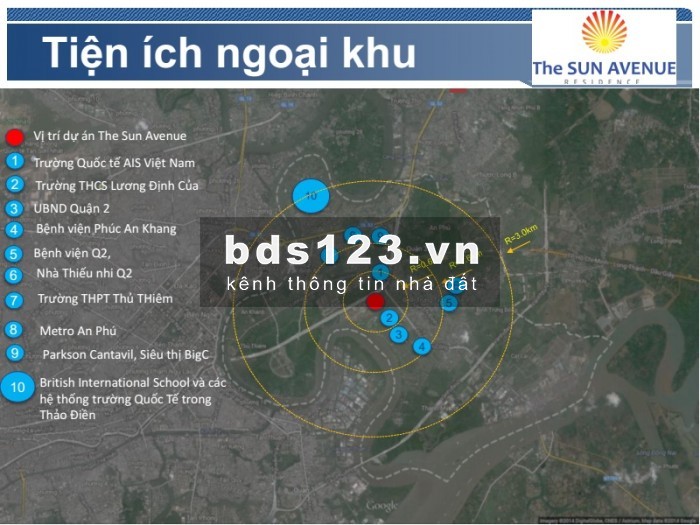 Căn hộ Sun Avenue Quận 2 novaland view sông đầy đủ tiện ích nội thất cao cấp, lhcc