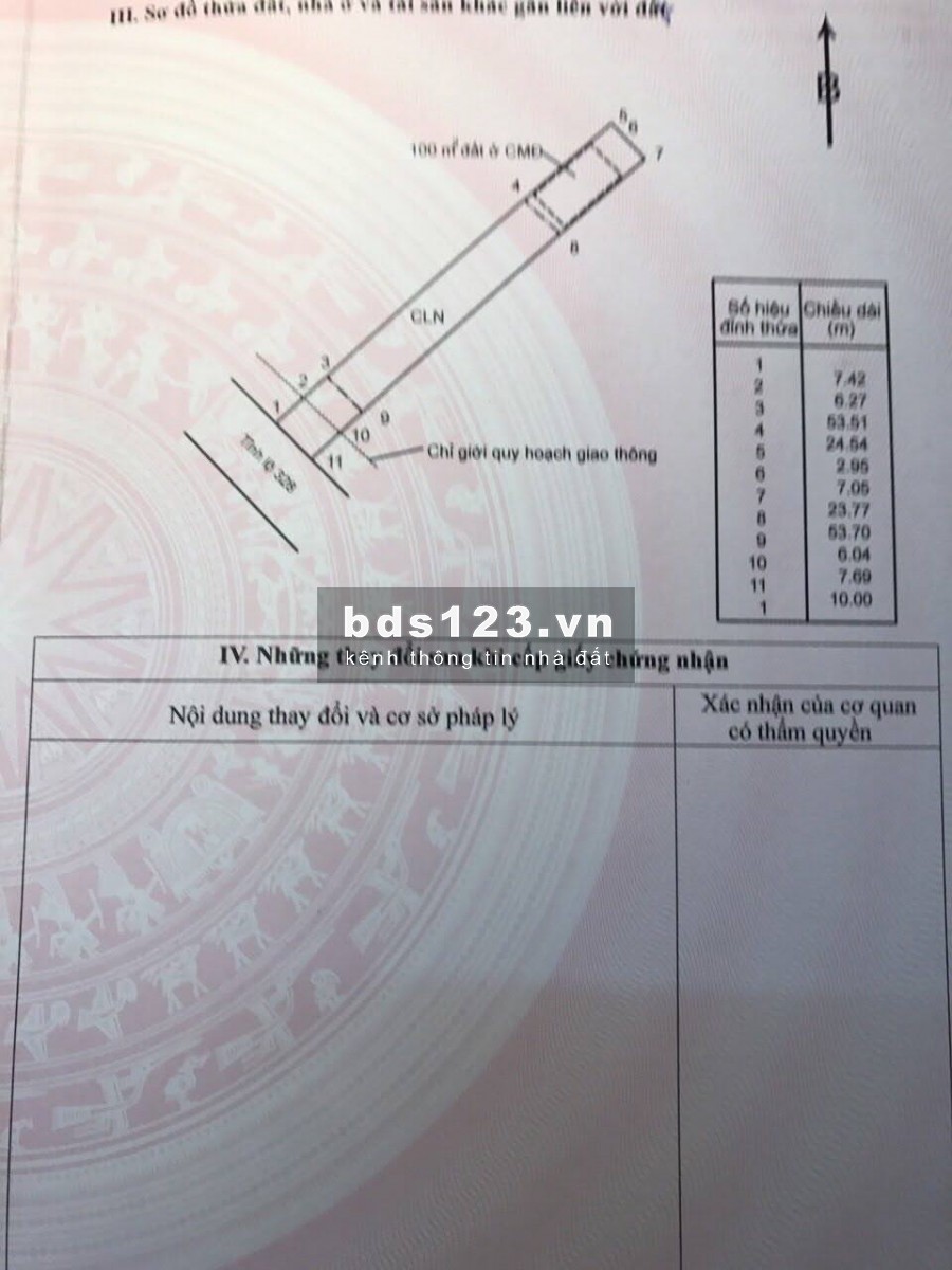 Còn 7 miếng đất ở MT đường 328 Xuyên Mộc Hồ Tràm, giá 5,5 triệu/m2 DT 914m2 thổ cư 100m2, LH 0902651012