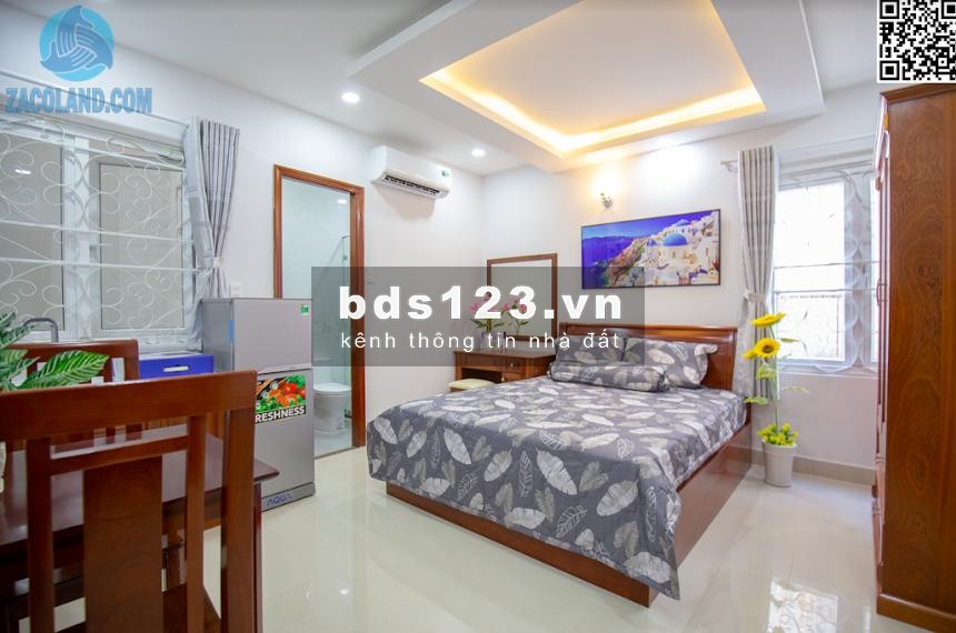 Căn hộ cao cấp sang trọng full nội thất gỗ tự nhiên Hoàng Sa Q. Tân Bình