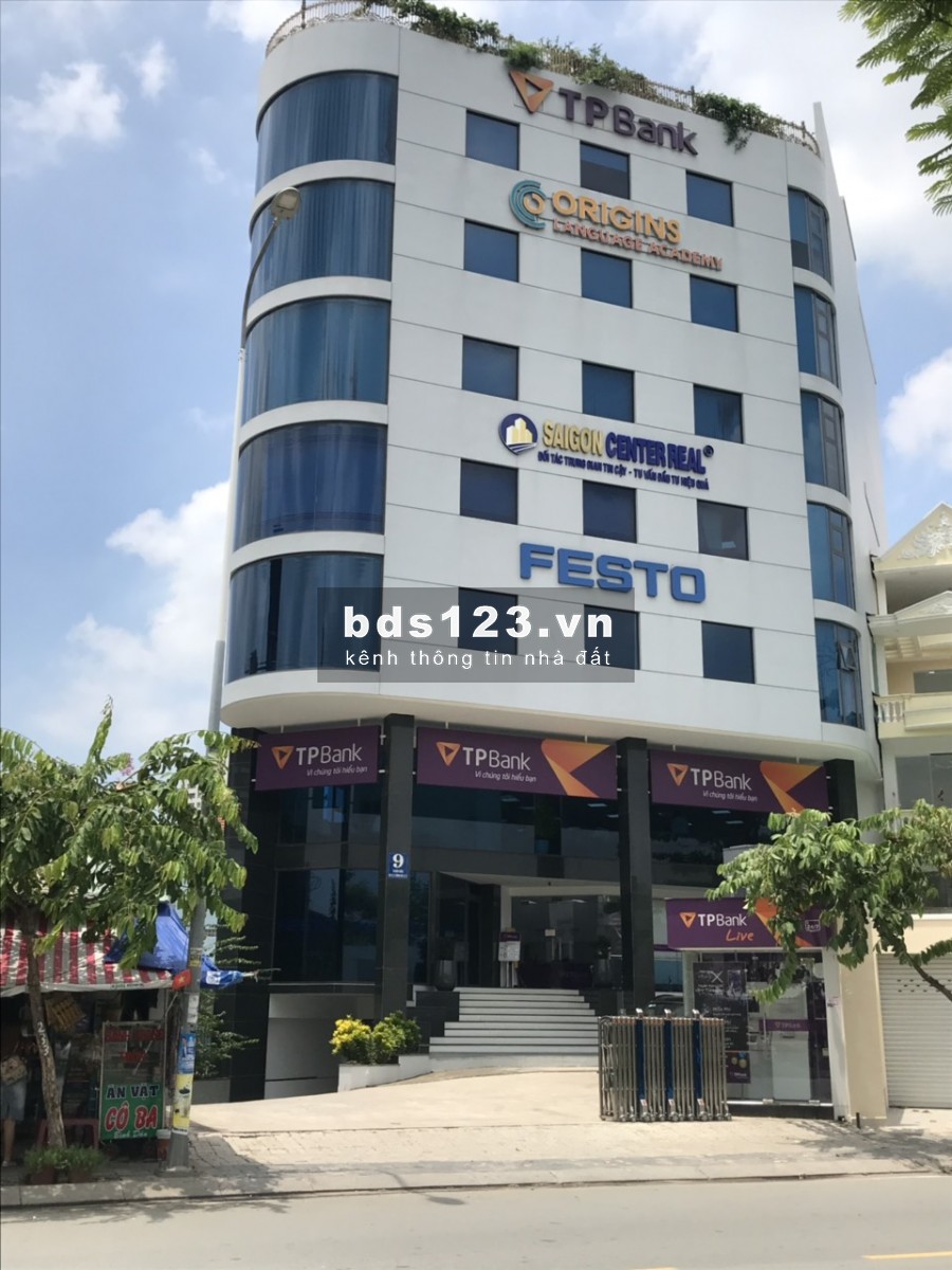 Cho thuê Tòa nhà văn phòng mới hầm 7 lầu 2000m2 trần não Bình An Quận 2 MS: