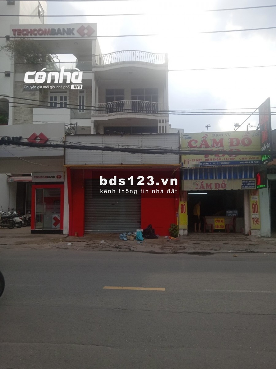 Nhà mặt tiền đường Lạc Long Quân phường 10 khu kinh ngân hàng 6x26m nhận nhà ngay giá 37 triệu