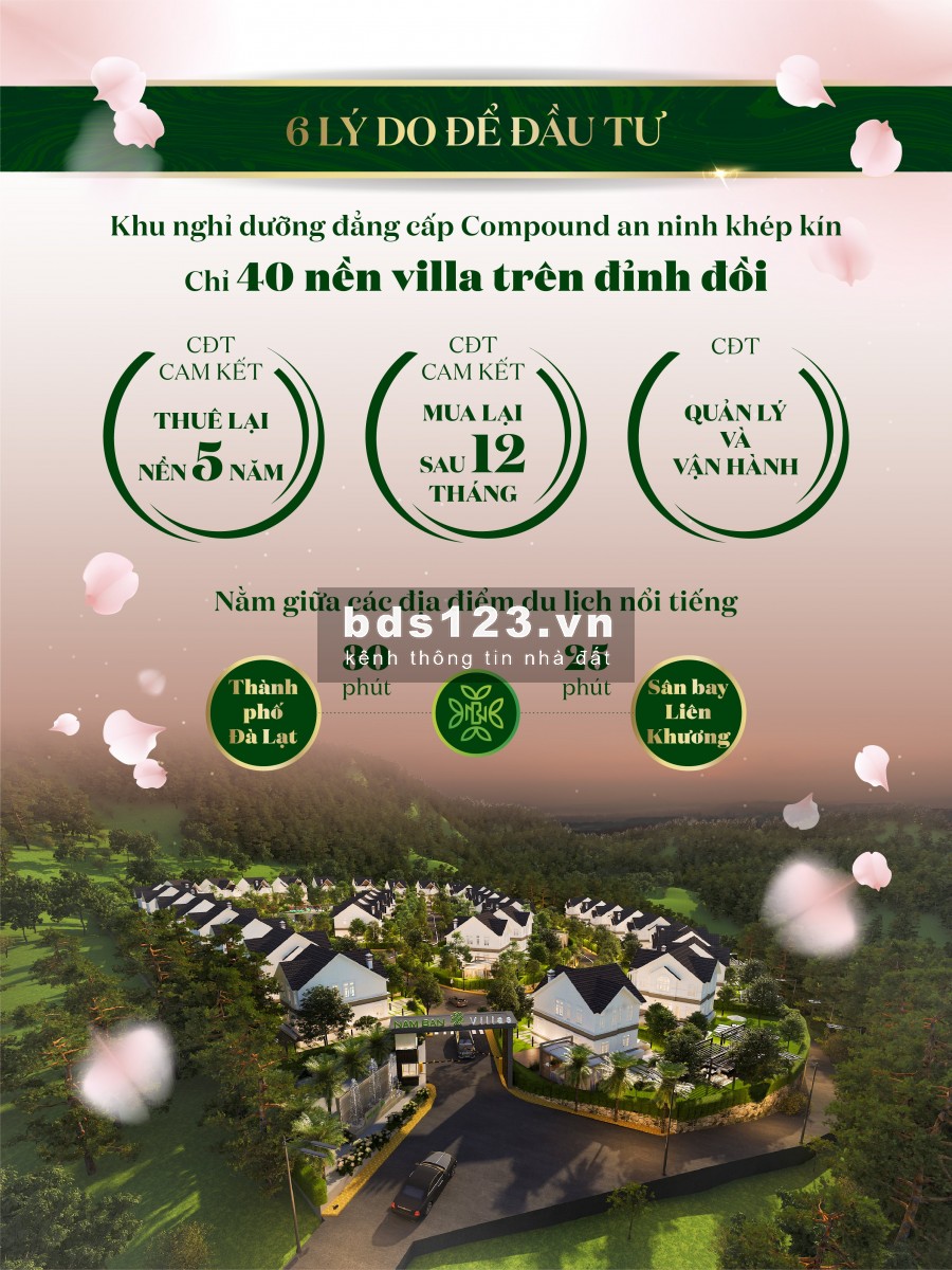 Nam Ban Villas Lâm Đồng - đất nền biệt thự liền kề Đà Lạt