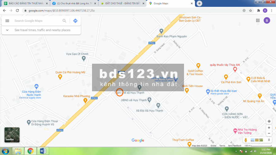 Lô góc cực đẹp 200m2, mặt tiền đường lớn nhất KDC Tân Đức, Ngã 3 Đại lộ long An băng ra tỉnh lộ 824 Đức Hoà đông đúc