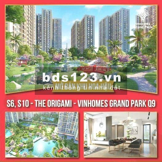 THE ORIGAMI - Vinhome's Grand Park Q9, chỉ cần 400 triệu sở hữu ngay căn hộ 2-3 PN ngân hàng cho vay 80%.