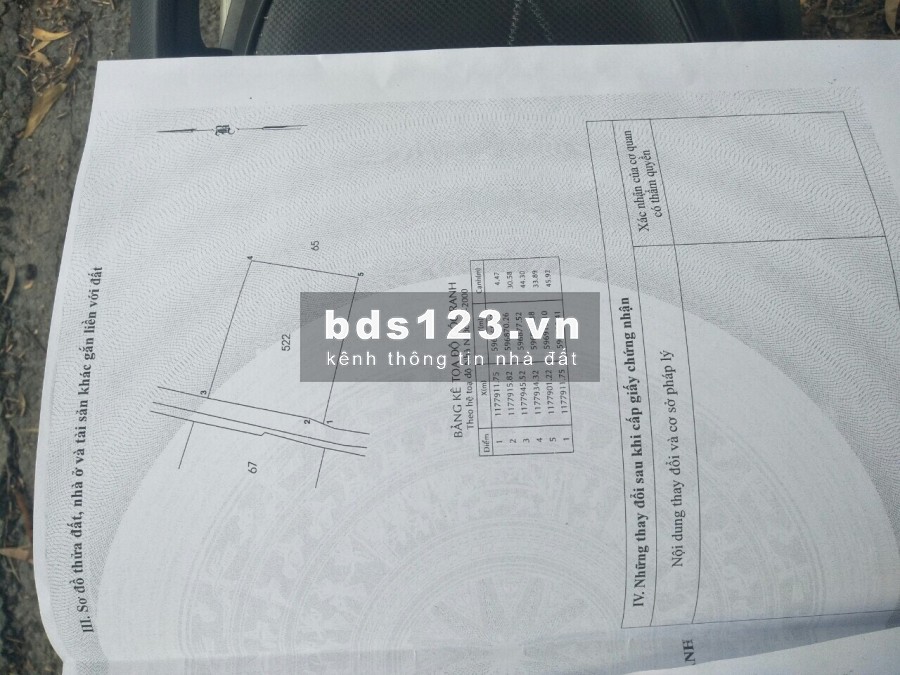 Bán gấp đất 2MT đường Võ Văn Thu, xã Hưng Long, BC, lô đất vuông vắn rất đẹp, DT 3080m2 3,2tr/m2
