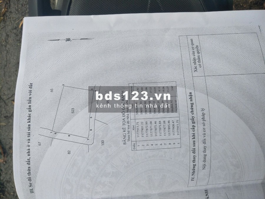 Bán gấp đất 2MT đường Võ Văn Thu, xã Hưng Long, BC, lô đất vuông vắn rất đẹp, DT 3080m2 3,2tr/m2
