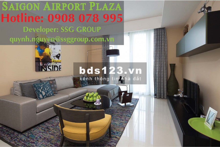 Bán gấp căn hộ chung cư Sài Gòn Airport Plaza - Hotline PKD CĐT SSG 0908 078 995 xem nhà ngay
