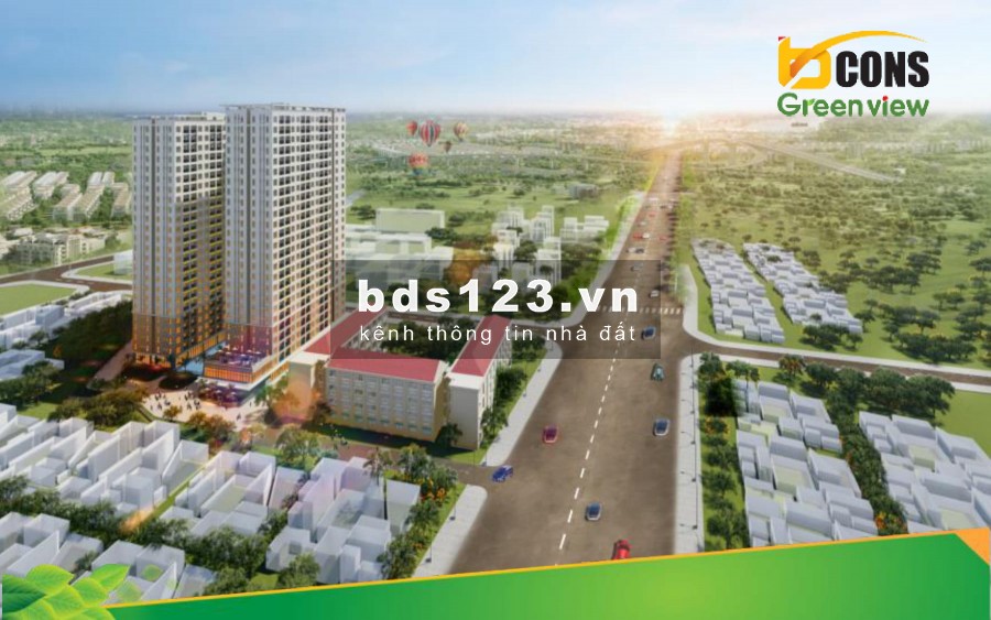 Chung cư Bcons Green View làng đại học đối diện siêu thị Go!…