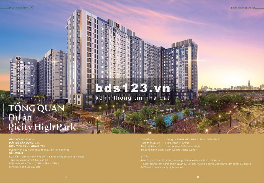 Mở bán căn hộ Resort Smart Living đầu tiên tại Quận 12, dự án Picity ân hạn gốc lãi 24 tháng
