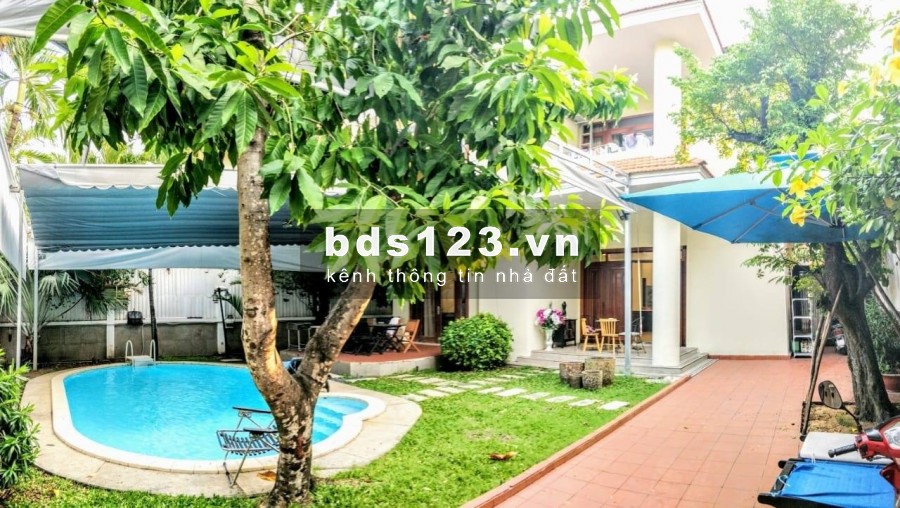 Cho thuê Villa Hồ bơi sân vườn Thiết kế hiện đại 400m2 Nguyễn Văn Hưởng Thảo Điền Quận 2 MS:373