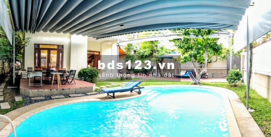 Cho thuê Villa Hồ bơi sân vườn Thiết kế hiện đại 400m2 Nguyễn Văn Hưởng Thảo Điền Quận 2 MS:373
