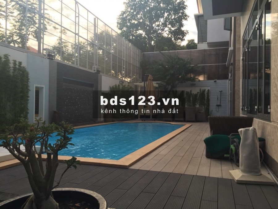 Cho thuê Villa Hồ bơi sân vườn Thiết kế hiện đại 1200m2 Nguyễn Văn Hưởng Thảo điền Quận 2 MS:878