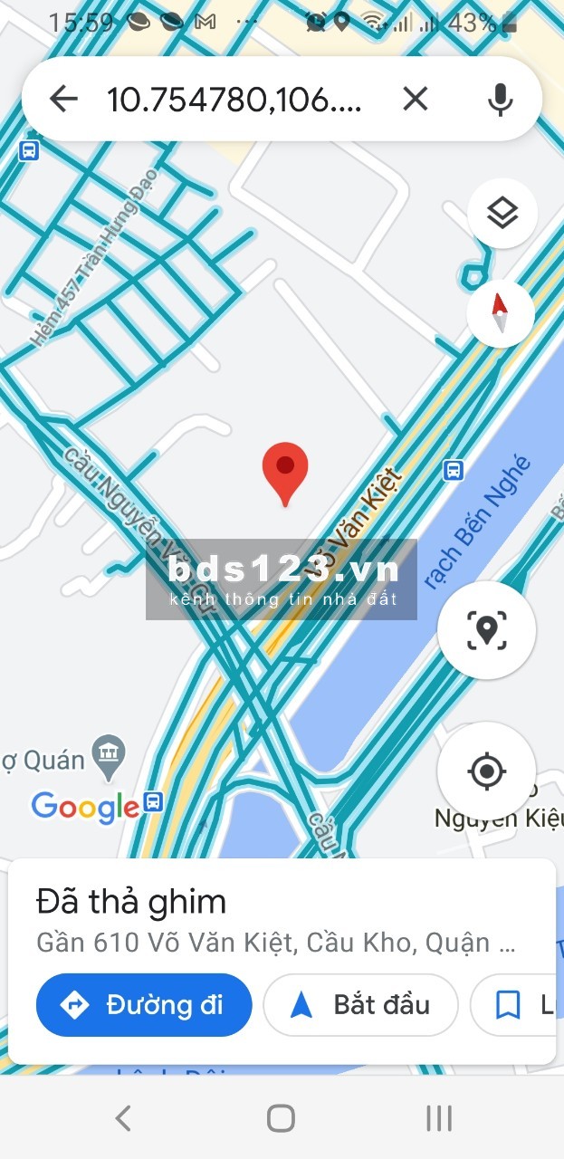 Chính chủ bán nhà hẻm xe hơi đường Võ Văn Kiệt, Q1, 62,37m2, giá 8tỷ TL