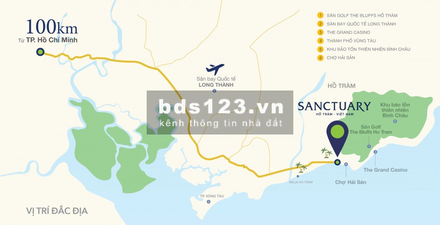 Bán biệt thự biển Sanctuary Hồ Tràm 4PN, trọn view biển, căn cực hiếm, suất nội bộ CĐT . Lh 0912357447