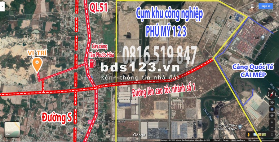 10x34 có 120m cách nhánh số 1 cao tốc Biên Hòa - Vũng Tàu 600m