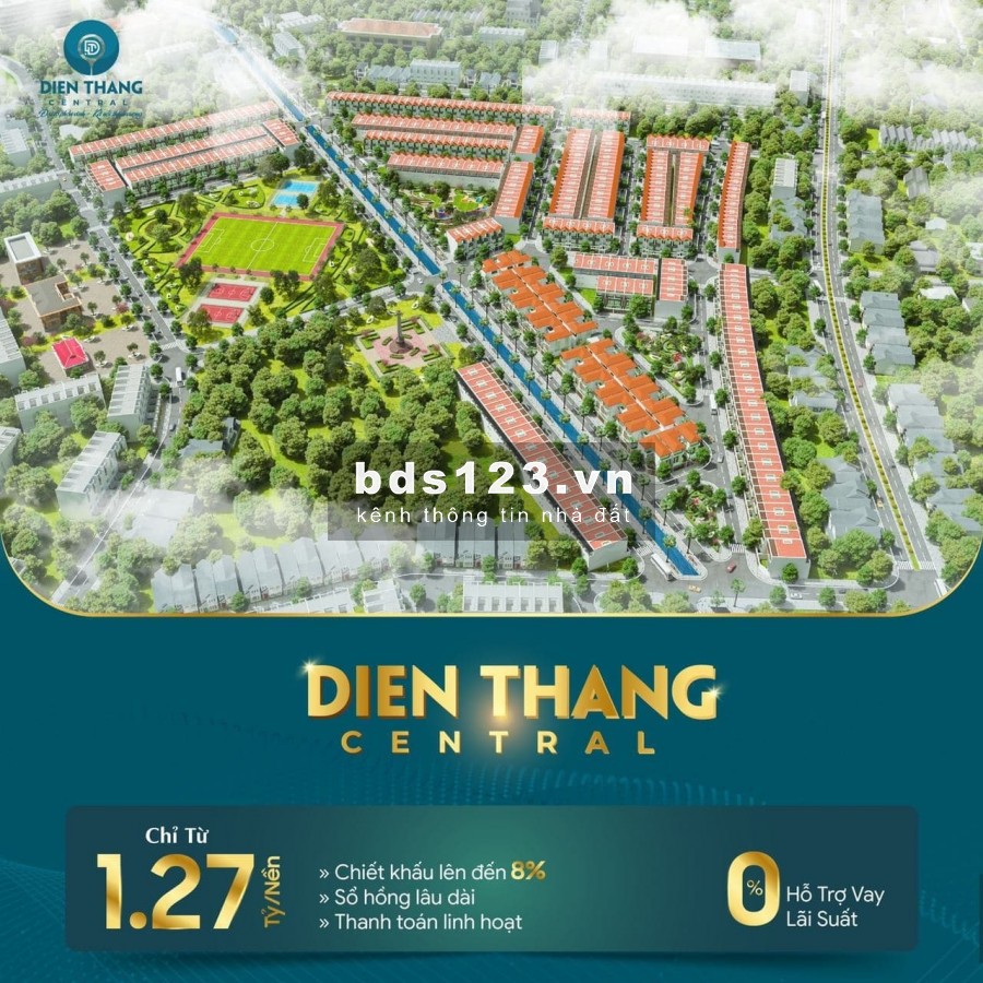 Đất nền Phường Điện Thắng, đường 7m5, diện tích 100m2 giá chỉ 1.3 tỷ