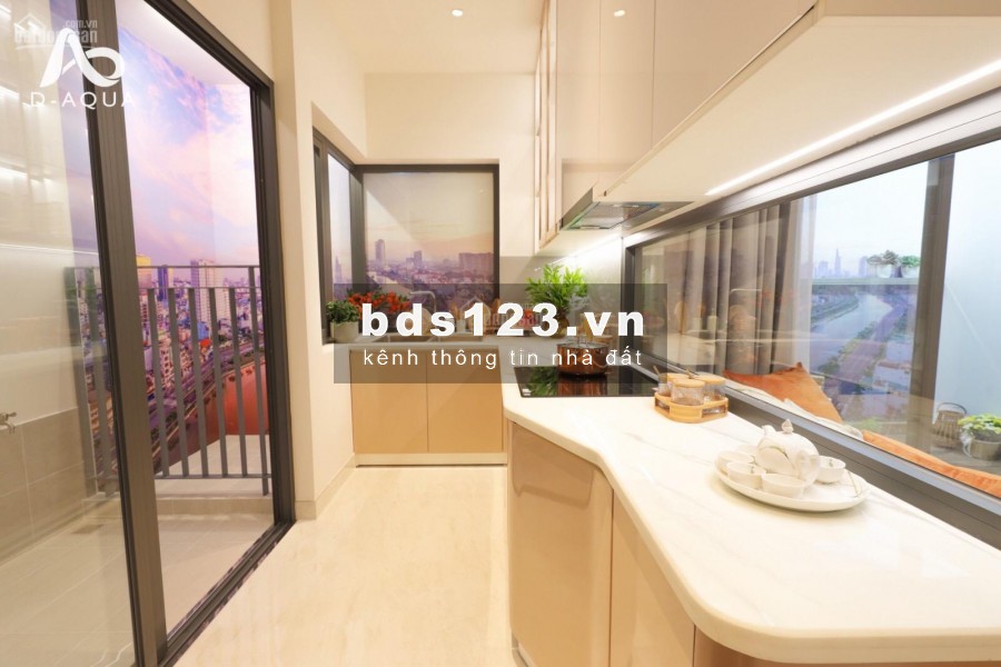 Nhận booking căn hộ D-Aqua Bến Bình Đông, dtsd 65.12m, hỗ trợ vay, giá 45 triệu/m2