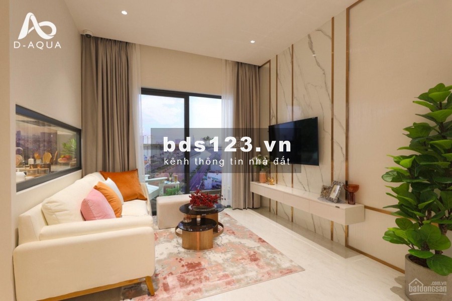 Bán căn hộ mới tại Quận 8, D-Aqua, thiết kế tháp đôi, dt 65m2, kiến trúc độc đáo, giá 45 triệu/m2