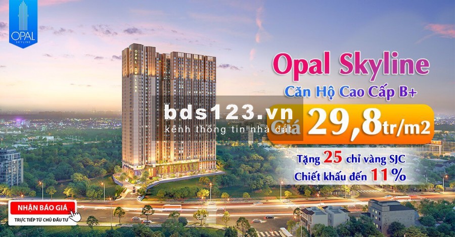 Căn hộ thuộc dòng Opal Garden, Opal Riverside, Opal Skyline khu vực dân sinh trung tâm của thành phố Lái Thiêu Thuận An
